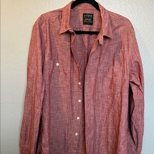 J.Crew Brick Red Casual Shirt the work shirt 100% cotton